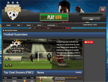 Tablet Screenshot of footballsuperstars.com